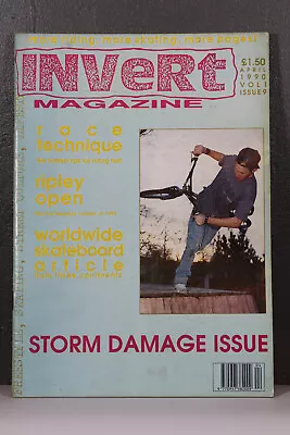 Old School Bmx Invert Bmx Magazine April 1990 Volume 1 Issue 9 • $6.22