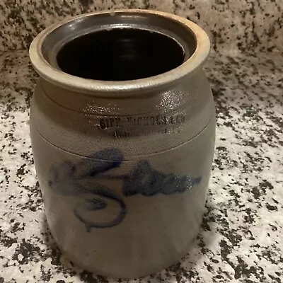 Antique Pennsylvania Stoneware Crock Signed Sipe Nichols & Co Williamsport PA • $595