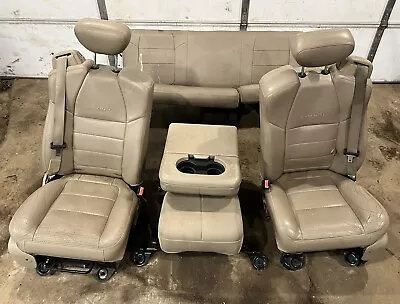 2002-2007 Ford F250 F350 Extended Cab 40/20/40 Front & Rear Seats Tan/Leather  • $1399.99