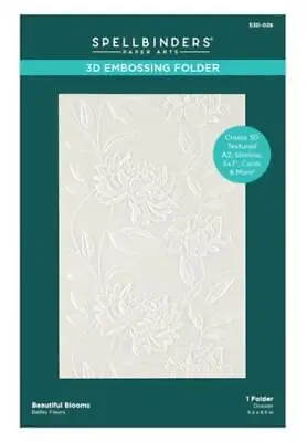 £13.99 • Buy Spellbinders 3d Embossing Folder- Beautiful Blooms