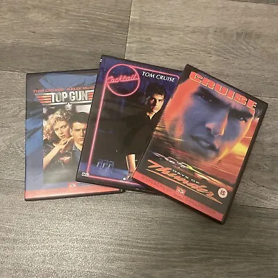 Tom Cruise DVDs Classic Joblet Bundle (Top Gun Days Of Thunder Cocktail) • £4.49