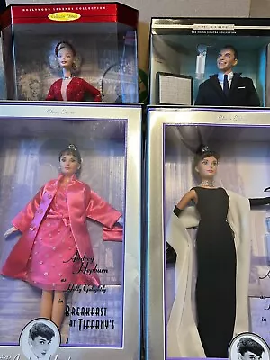 Mattel Frank Sinatra Marilyn Monroe Audrey Hepburn Barbies NEW NRFB • $215