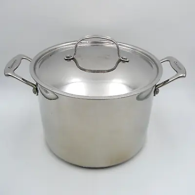 Cuisinart Stock Pot Stainless Steel 8 Quart 766-24 Cooking Stockpot With Lid • $32.98