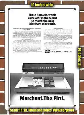 Metal Sign - 1970 Marchant Digital Calculator- 10x14 Inches • $24.61