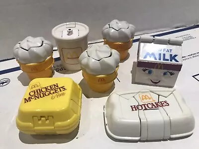 Vintage McDonalds Transformers Hotcakes McNuggets Drink Milk Ice Cream Cones ‘90 • $17.96