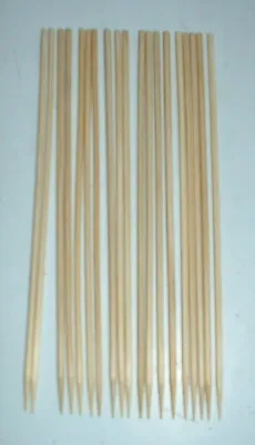 20 Pack  2.5mm SMALL THIN WOODEN DOWELS / STICKS For CRAFT MODELLING CAKE Etc • £1.49