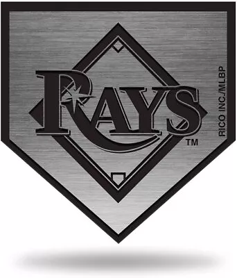 Tampa Bay Rays Auto Emblem Decal Premium Solid Metal Antique Nickel Design... • $16.79