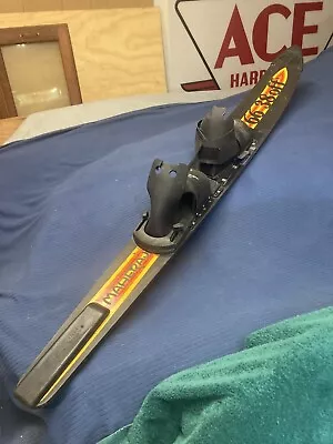 Rare Vintage Maherajah 66  38 Off Slalom Water Ski Concave W Adjustable Bindings • $125