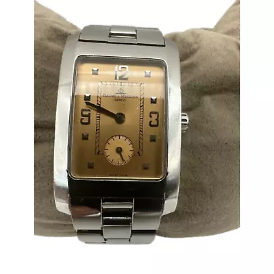 Baume & Mercier Hampton Wrist Watch Stainless Steel Bracelet Salmon Dial • $259