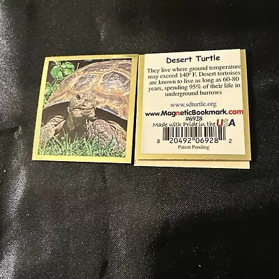 Magnetic Bookmark Desert Turtle • $2