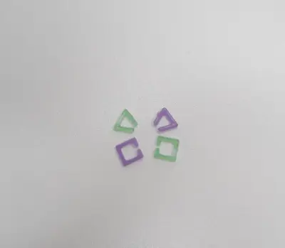 Monster High Replacement Skull Shores Clawdeen Wolf Green Purple 4 Earrings • $7.99