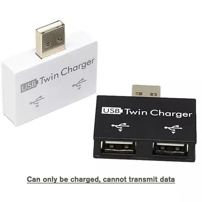 1-to-2 Port USB 2.0 Male USB Dual Splitter Hub Cord Adapter Converte BEST • £1.51