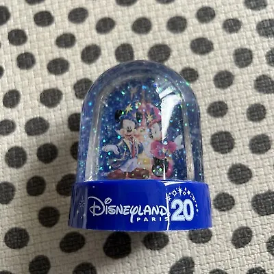 Disneyland Paris 20th Anniversary Mickey Mouse & Friends Snow Globe Rare • £14.99