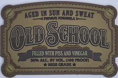 OLD SCHOOL Milspec Monkey MSM PVC RUBBER 3D TACTICAL Morale  Patch DESERT • $6.99