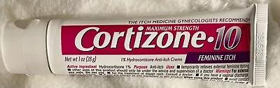 Cortizone-10 Maximum Strength Feminine Itch Cream 1% Hydrocortisone 1 Oz. • $5