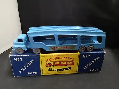 W152-MATCHBOX ACCESSORY PACK No2 BEDFORD CAR TRANSPORTER WITH BOX. • $155.41