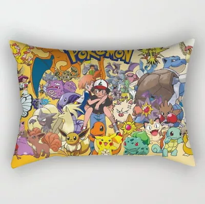 Pokemon Cushion Cover Plush Toys Pikachu Go Pikachu Pillow Case Cartoon • $26