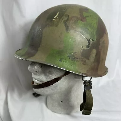 Vietnam War ARVN Camo Painted M-1C Helmet Airborne Original • $1200