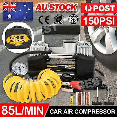 150PSI 12V Air Compressor Tyre Inflator Deflator Pressure Pump Car 4WD Truck Kit • $33.95