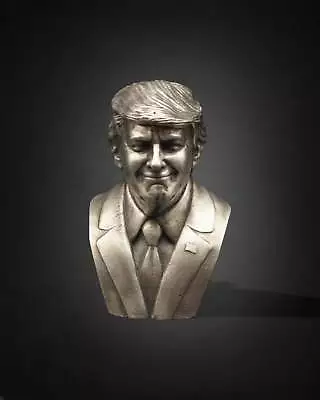 (Presale) 3oz Trump Bust - Hand-Poured Silver Art Statue 999 Bar • $252