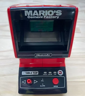 1983 Mario's Cement Factory Nintendo Tabletop Game & Watch Colour Screen! • $385.40