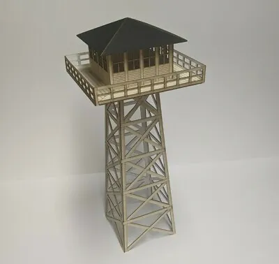 O Scale Forest Fire Watch Tower Kit - Laser Cut Model Train Scenery Building • $19.95