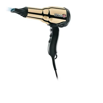 Valera Hair Dryer Swiss Metal Master 2000 Watt Incl. Diffusor Gold • £138.08