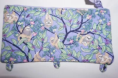 Vera Bradley Pencil Pouch HANGING AROUND PURPLE NWT Free Shipping • $19.76