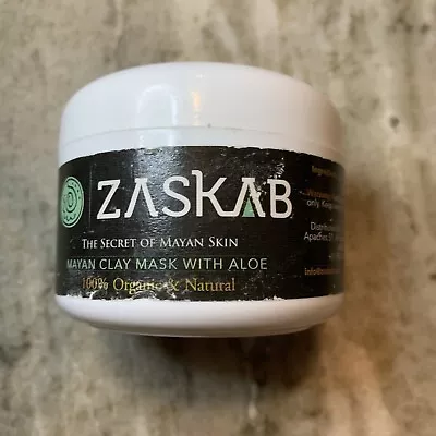 ZASKAB Secret Mayan Clay Mask W/ Aloe 7 Oz Organic Powder Mix New Damaged Label • $13.99