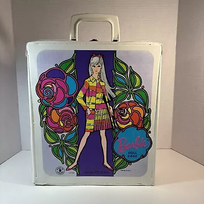 Vintage 1967 Mattel Barbie Doll Carry Case Purple White • $18