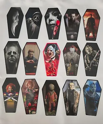 Horror Coffin Vinyl Stickers Michael Myers Ghostface Texas Chainsaw Terrifier • $5