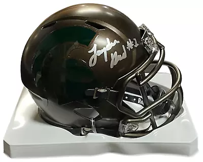 Jayden Reed Signed Michigan State Bronze Mini Helmet Beckett Coa • $59.99