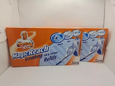 2 Mr. Clean Magic Reach Scrubbing Tub And Shower 8 Pad Refill Box Discontinued • $60