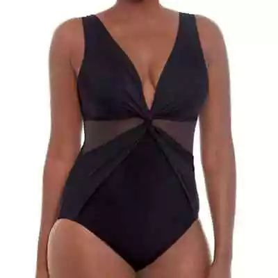 Miraclesuit Mirabella Black One Piece Swimsuit • $45