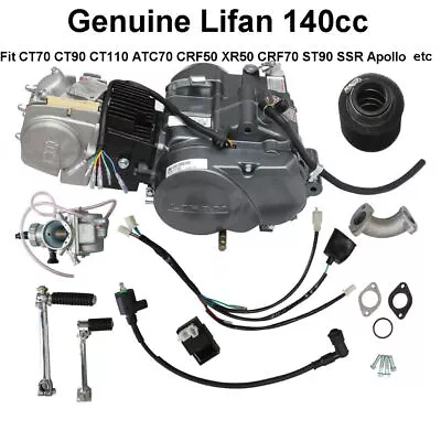 Lifan 140cc Engine Motor Kick Start For Dirt Bike Honda CRF50 CRF70 CT70 CT90 • $391.43