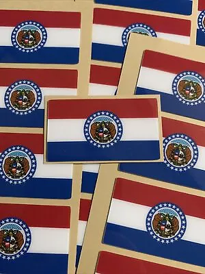 Missouri State Flag Sticker MO Bike Helmet Vehicle License Tag Decal 1.9  X 1.1  • $4.85