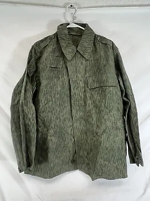 Czech Army Military Combat M60 Field Jacket 1964 Date Rain Drop Camouflage Large • $24