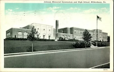 1944. High School Johnson Mem Gym Millersburg Pa.  Postcard Ff11 • $8