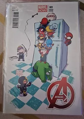 Avengers #1 Skottie Young Baby Variant 2012 Marvel Comics • £7.50