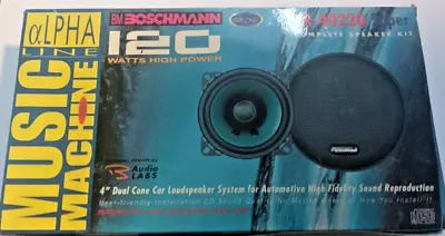 BM BOSCHMANN PR-4022G 4  100mm 10cm 120 WATT CAR SPEAKER GERMAN QUALITY - NEW • £19.99