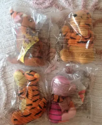 4 X McDonald's Winnie The Pooh Happy Meal Toys  2000 BNIP. Free UK Postage • £13.49