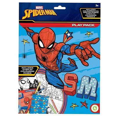 Spiderman Play Pack Colouring Book Colour Pencils Pad Activity Set Marvel SPPPK4 • £3.49