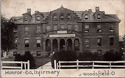 Monroe County Infirmary Woodsfield Ohio Posted 1915  Divided Back Postcard 8M • $13.47