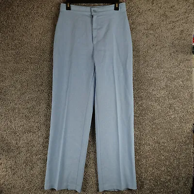 Levis Pants Size 14 Vintage 70s Scovill Zip High Waist Retro Womens Blue Tag • $29.99