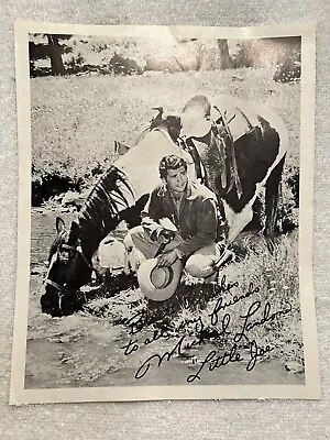 Vtg Photo Michael Landon Little Joe Facsimile Signed Shrine Circus Evansville IN • $25.99