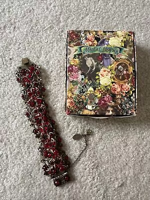 Michal Negrin Red Swarovski Crystal Bracelet • $108