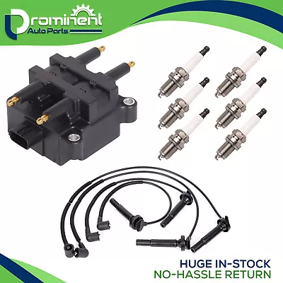 Ignition Coil & Wire Set & 4 Platinum Spark Plug Fit 04-05 Subaru Legacy Outback • $79.89