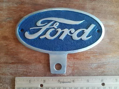 Ford Motors License Plate Topper Frame  METAL Collector Car Truck Plaque • $38.22