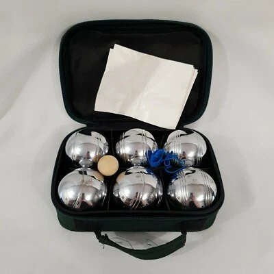 £21.49 • Buy ProTeam Boules Petanque Set Of 6, Colour Silver With Green Canvas Carry Case 