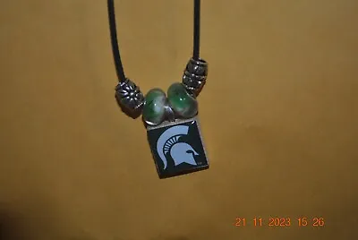 NCAA MICHIGAN STATE SPARTANS WinCraft Lifetiles Necklace With Beads • $5.50